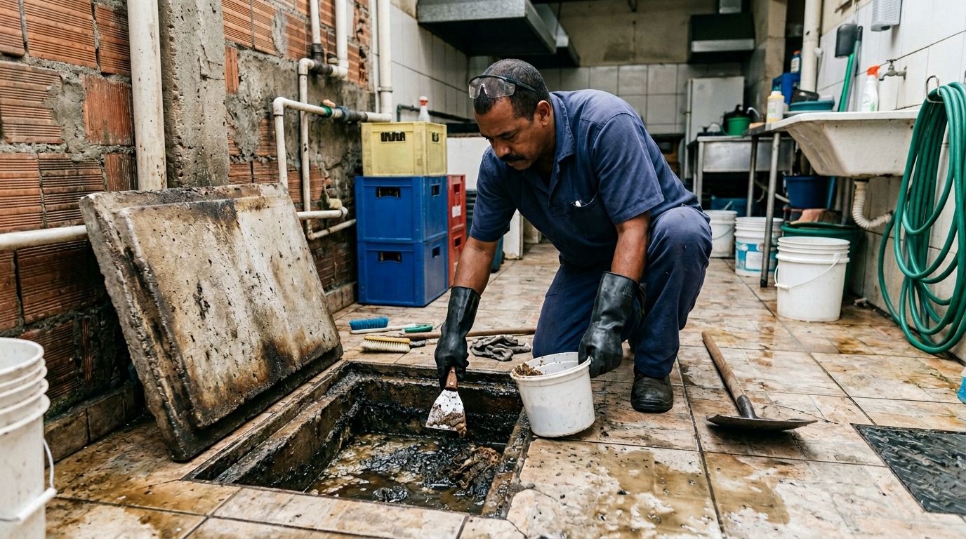Esvaziamento de Caixa de Gordura em Manaus‑AM